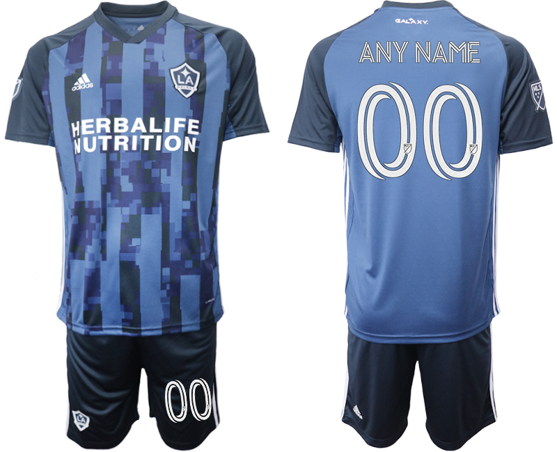 Men 2020-2021 club Los Angeles Galaxy away customized blue Soccer Jerseys->los angeles galaxy jersey->Soccer Club Jersey